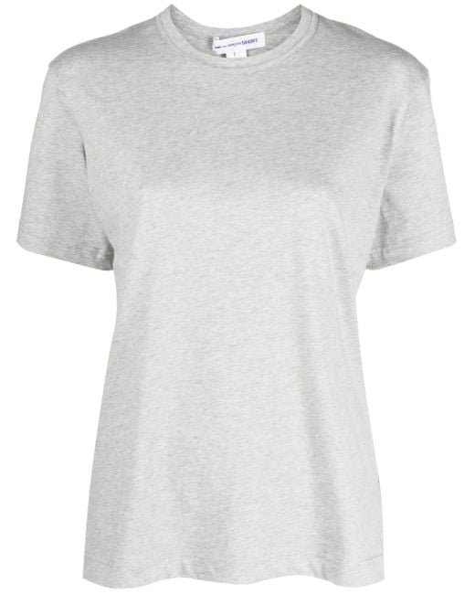 Comme des Garçons White Short-Sleeve Cotton T-Shirt