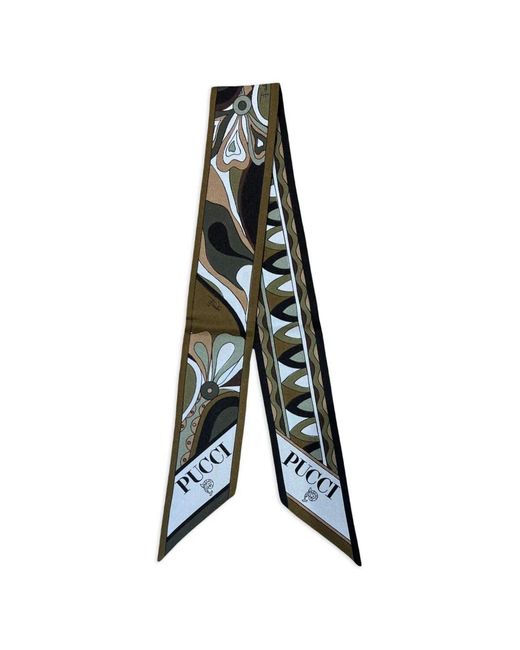 Emilio Pucci Brown Floral Bandeau