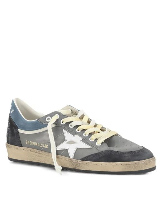 Golden Goose Deluxe Brand Multicolor Ballstar Double Upper Without Heel Leather And Suede Upper Suede Toe And Spur Laminated Star for men