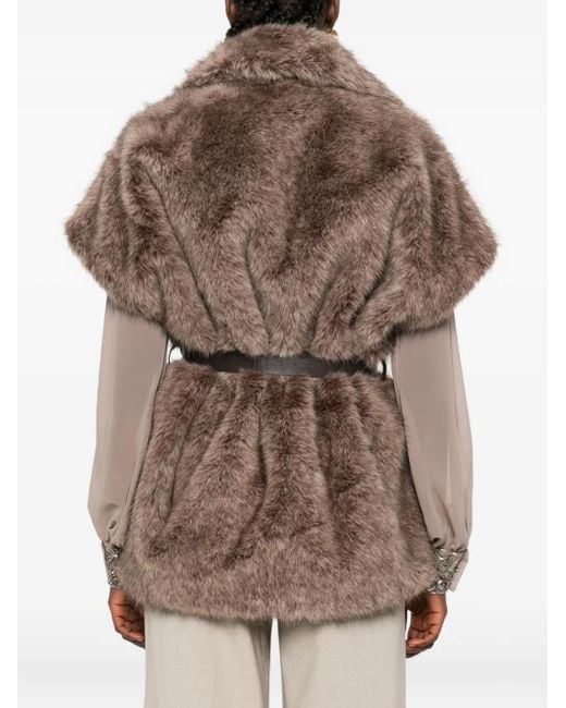 P.A.R.O.S.H. Gray Belted Gilet