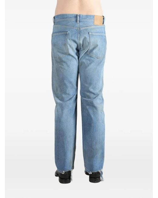 Enfants Riches Deprimes Blue Tommy Tonsil Distressed Straight-Leg Jeans for men