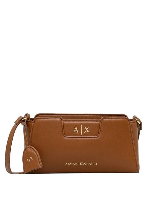 ARMANI EXCHANGE Brown Petit Sac À Bandoulière À Logo