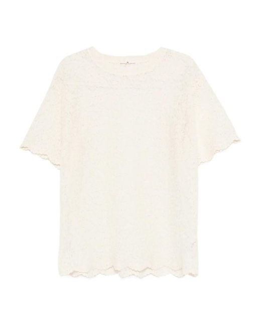 Ermanno Scervino Gewelfde Top in het White
