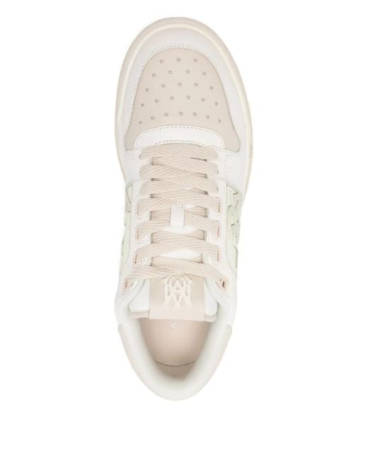 Amiri White Low Top Sneaker With Mesh Panels for men