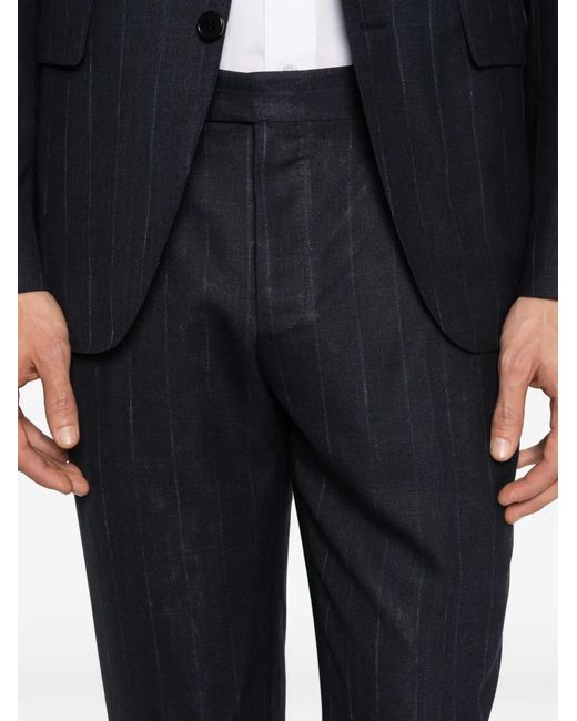 Canali Blue Pinstriped Suit for men