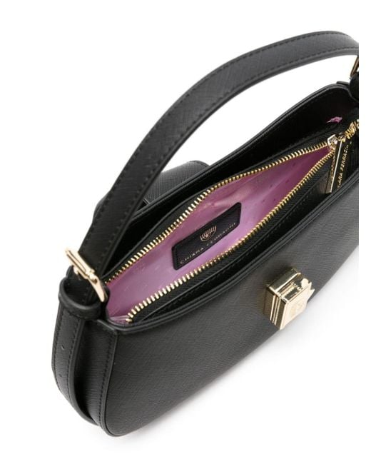 Chiara Ferragni Black Eyelike-motif Shoulder Bag