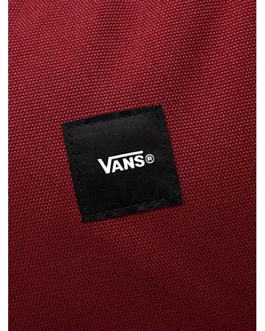 Vans Red Logo-Patch Pocket Backpack