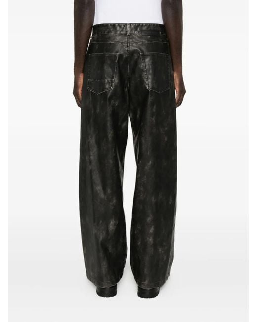 Palm Angels Beschichtete Hose mit Logo in Gray für Herren