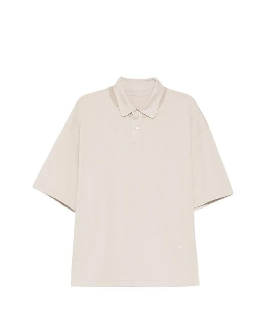 CROQUIS White Double-Collar Polo Shirt for men