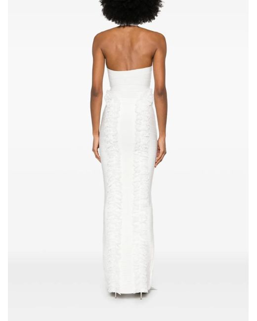 Self-Portrait White X Christopher Kane Gestricktes Maxikleid