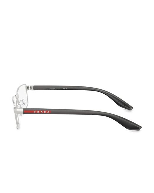 Prada Linea Rossa Natural Rectangle-Frame Glasses for men