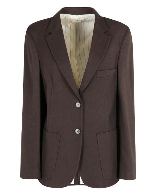 Alysi Brown Long-sleeve blazer