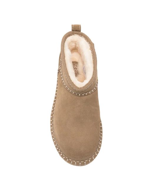 Ugg Brown Classic Ultra Mini Botanic Boots
