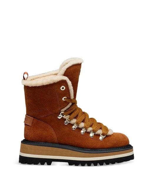 Bogner Brown Lace-Up Boots