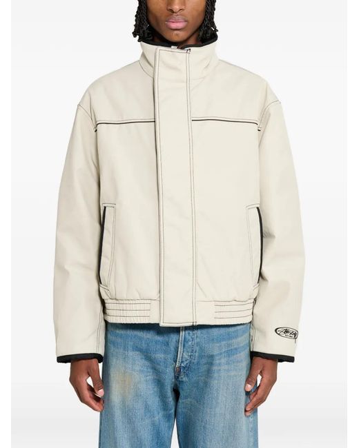 Stussy Natural Contrast-Stitch Built Jacket for men