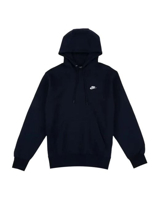 Nike Men's Blue Club Fleece Pullover Hoodie