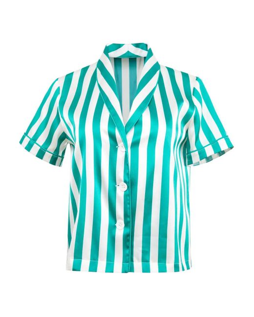 Fleur du Mal Blue Riviera Shirt