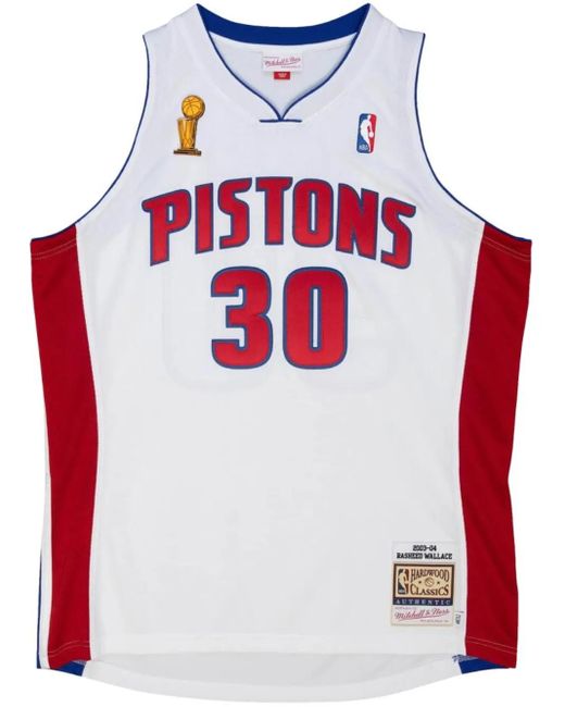 メンズ Mitchell & Ness Nba Detroit Pistons 03 Rasheed Wallace トップ Red