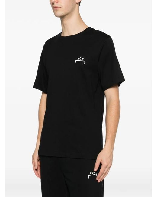 A_COLD_WALL* Black Logo-Print T-Shirt for men