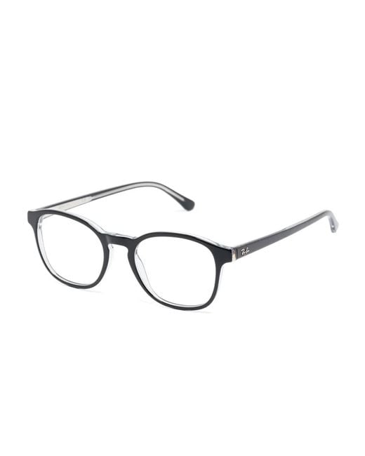 Ray-Ban Black Round-Frame Glasses