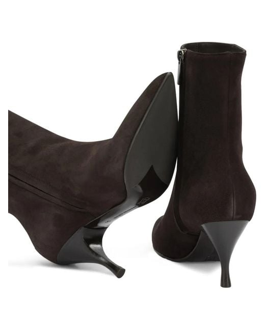 Sergio Levantesi Black Jodi Pointed-Toe Suede Ankle Boots