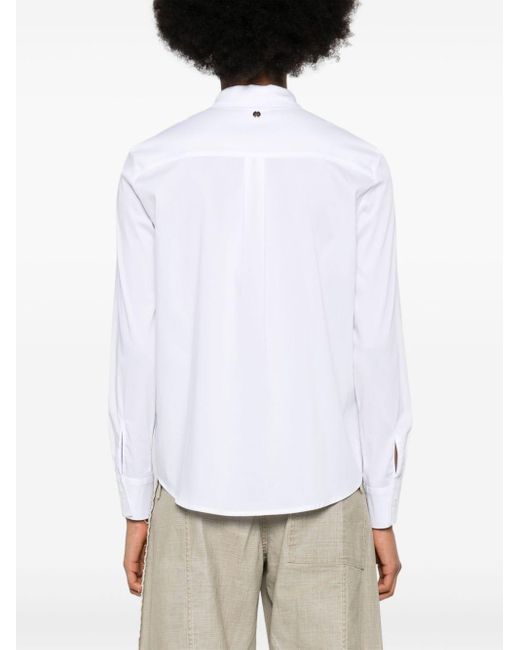 Camisa con logo bordado Liu Jo de color White