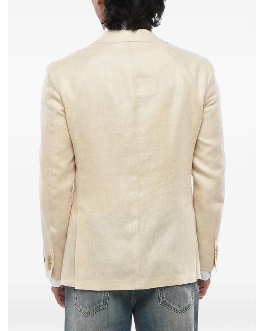 Corneliani Natural Single-Breasted Jacket for men
