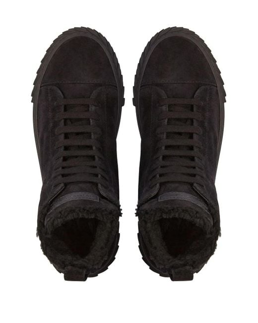 Giuseppe Zanotti Black Ecoblabber High-Top Sneakers