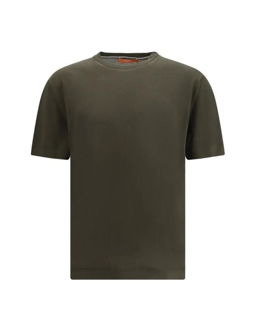 Cruna Green T-Shirt En Maille À Coupe Classique for men