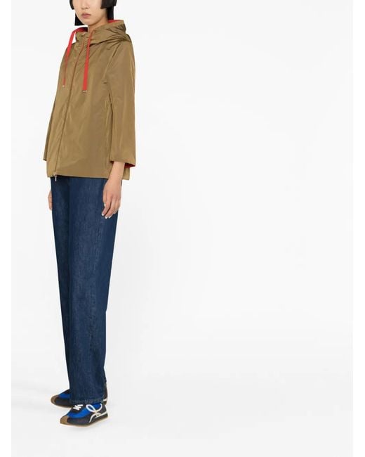 Herno Red Reversible Monogram-Print Jacket