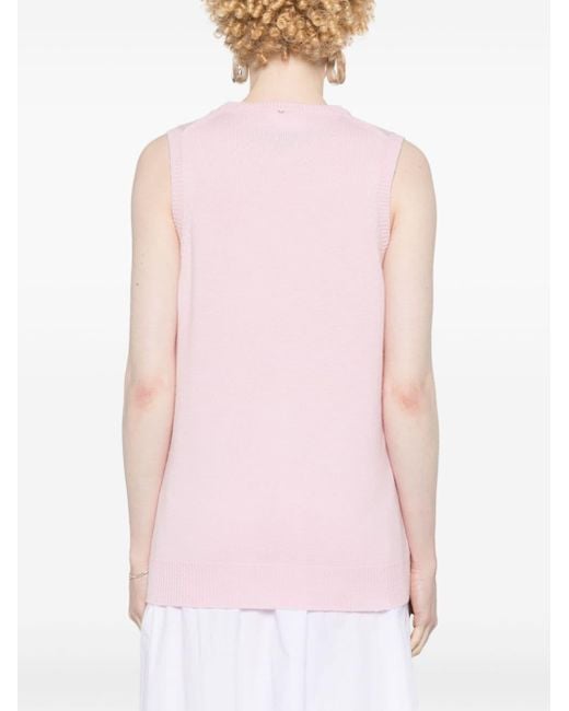 Sportmax Pink Gimmy Knitted Top