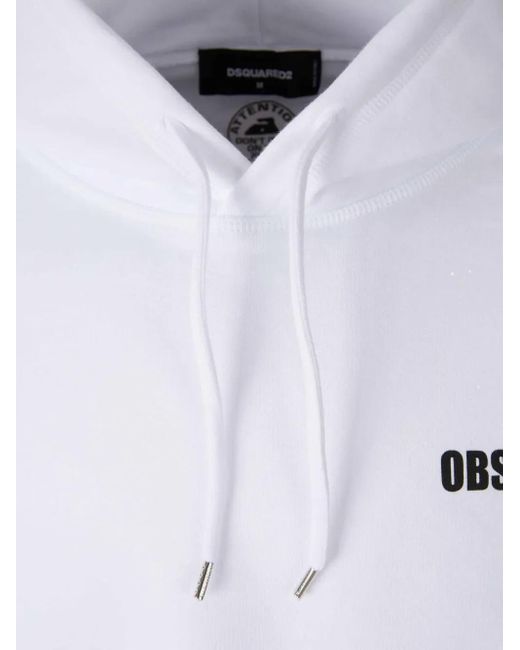 メンズ DSquared² Obsessed2 パーカー White