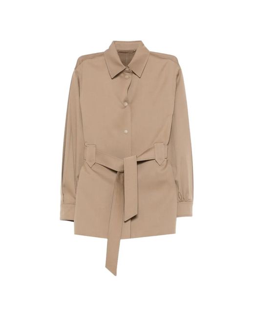 Max Mara Natural Belted Fitted Jacket