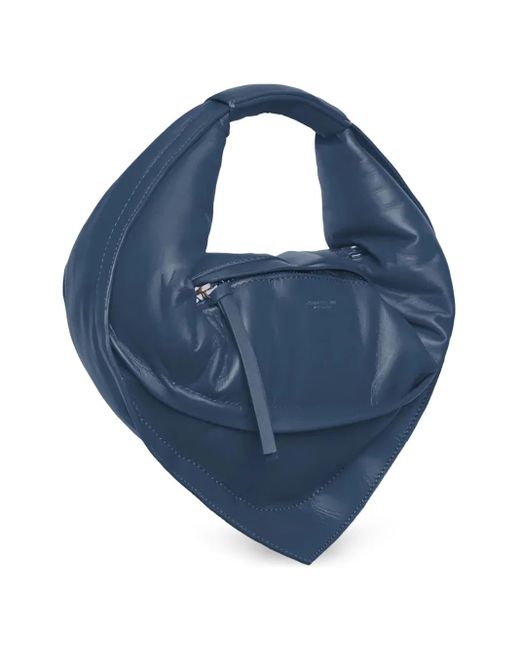 FEDERICO CINA Blue Midi Tortellino Tote Bag