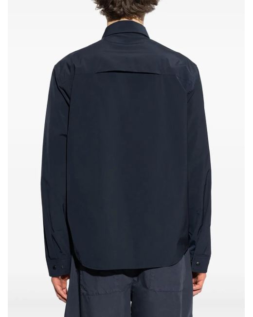 Woolrich Blue Long-Sleeved Shirt for men