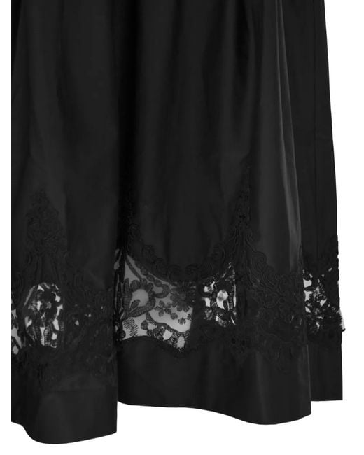 Maurizio Mykonos Black Embroidered Tiered Skirt