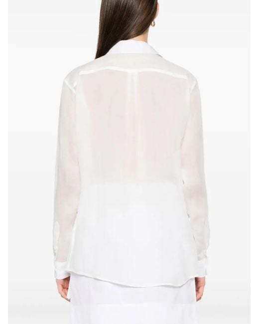Totême  Double-collar Shirt White