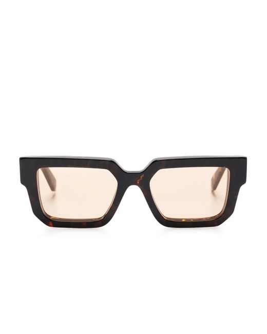 Off-White c/o Virgil Abloh Natural Square-Frame Sunglasses