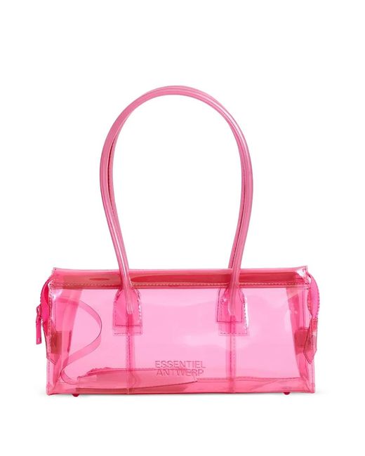 Essentiel Antwerp Pink Top Handles Zipped Shoulder Bag