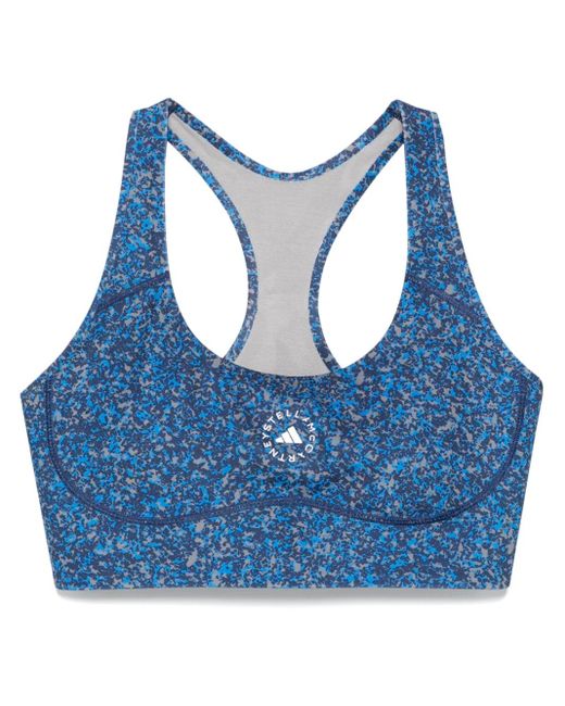 Adidas By Stella McCartney Blue Truepurpose Power Impact Sports Bra