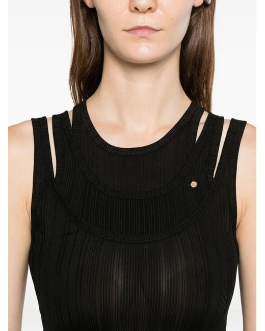 Viktor & Rolf Black Triple Layer Tank Dress