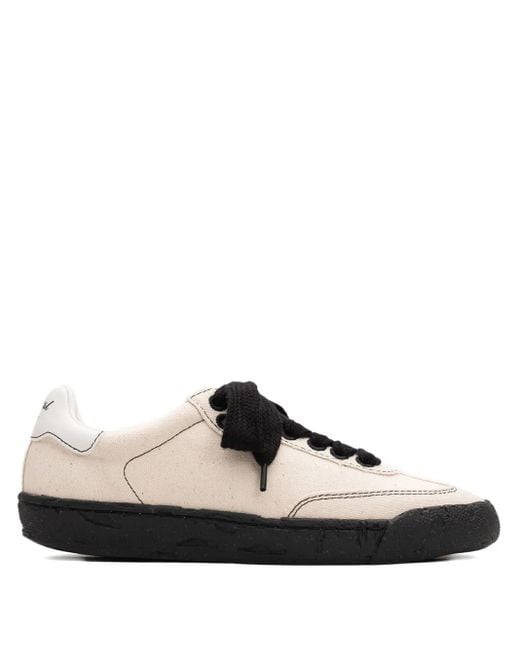 General Scale. White Canvas Low-Top Sneakers for men