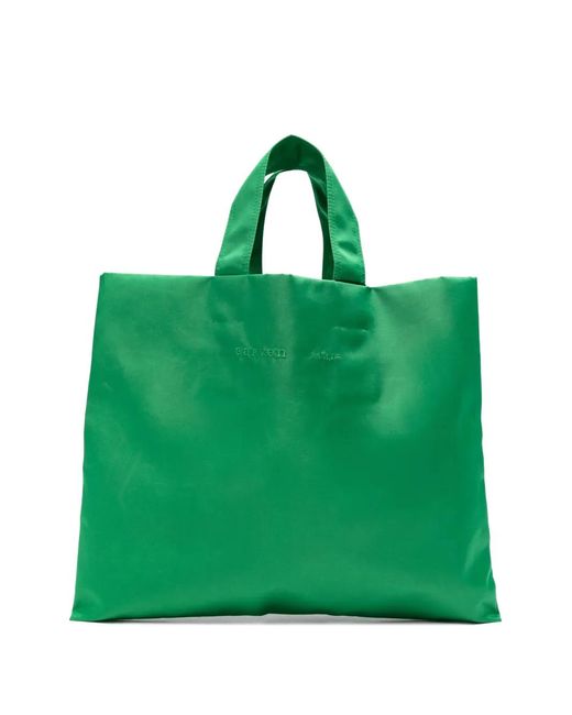 Carven Green Top Handle Tote Bag