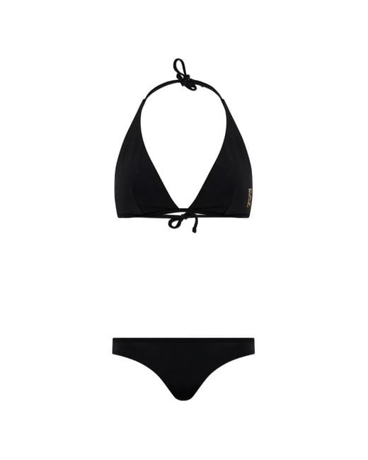 EA7 White Logo-Detail Bikini