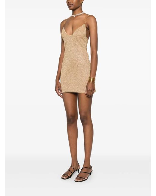 Oseree Natural Lumière Shade Short Dress