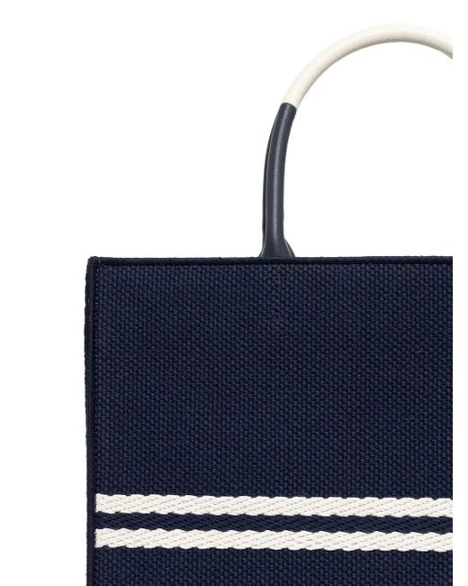 Furla Blue Gestreifter Shopper