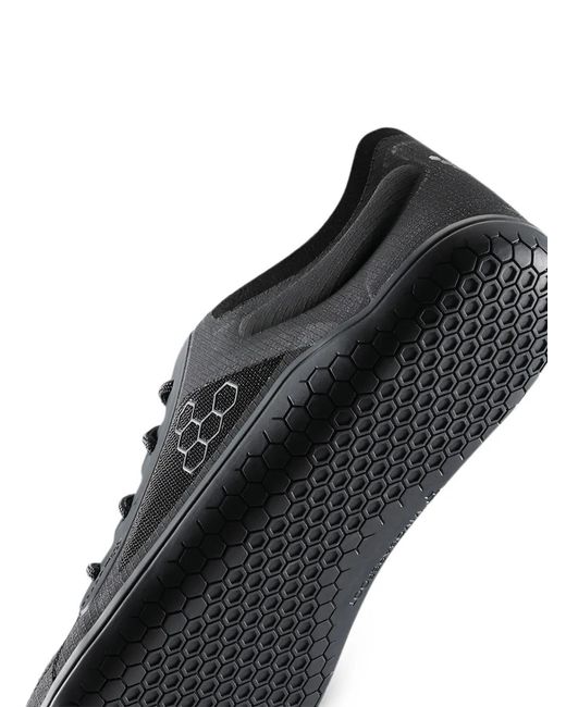 Vivobarefoot Black Primus Lite Iv Mesh-Panel Lace-Up Sneakers