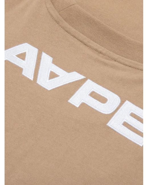 Aape By A Bathing Ape Natural Moonface Clover T-Shirt for men