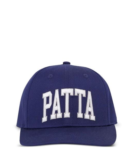 PATTA Blue Logo-Embroidered Baseball Cap for men
