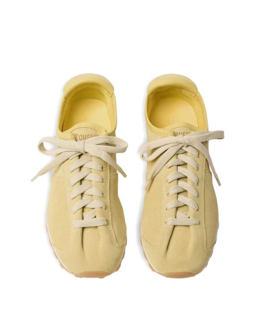 Jacquemus The Tennis スエード レースアップ スニーカー Yellow